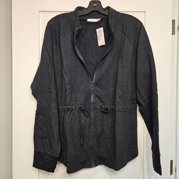 French Terry Zip Front Jacket - Picture 3 of 4